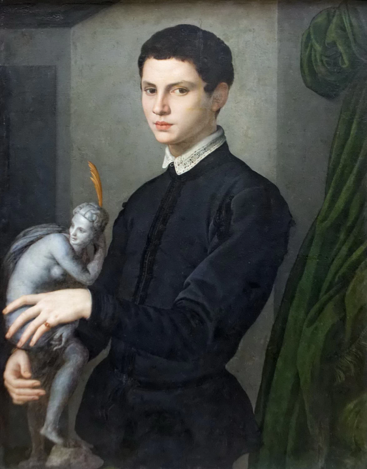 118-Ritratto di giovane con statuetta-Musée du Louvre, Paris